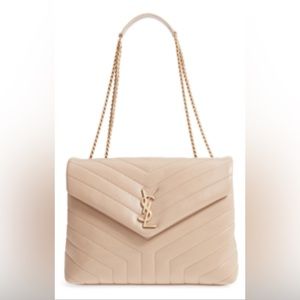 Saint Laurent Medium Loulou Matelassé Calfskin Leather Shoulder Bag